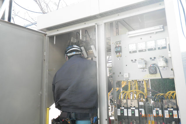 D印刷様高圧改修工事